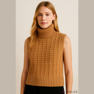 Zara Soft Knit Turtleneck Top Medium